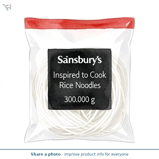 Sainsbury's Inspired to Cook Rice Noodles 300g