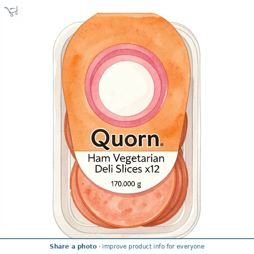 Quorn Ham Vegetarian Deli Slices x12 170g