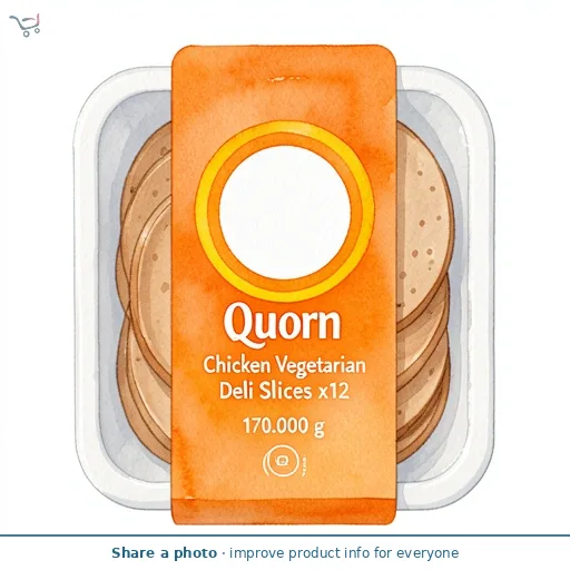 Quorn Chicken Vegetarian Deli Slices x12 170g