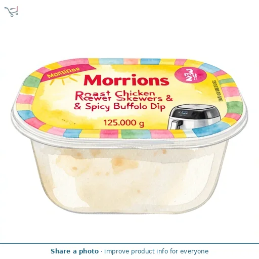 Morrisons Roast Chicken Skewers & Spicy Buffalo Dip 125g