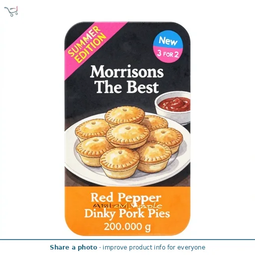 Morrisons The Best Red Pepper And Maple Dinky Pork Pies 200g