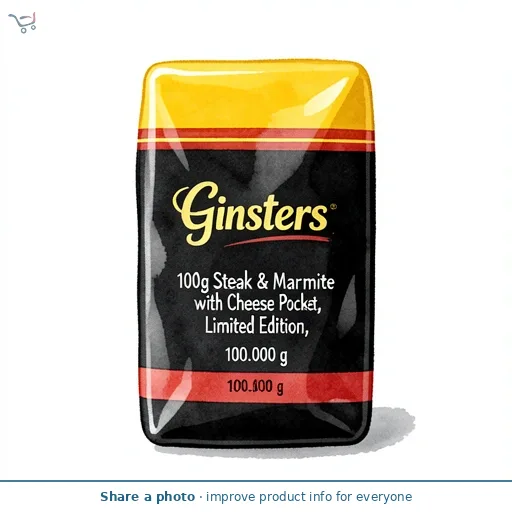 Ginsters 100g Steak & Marmite with Cheese Pocket, Limited Edition