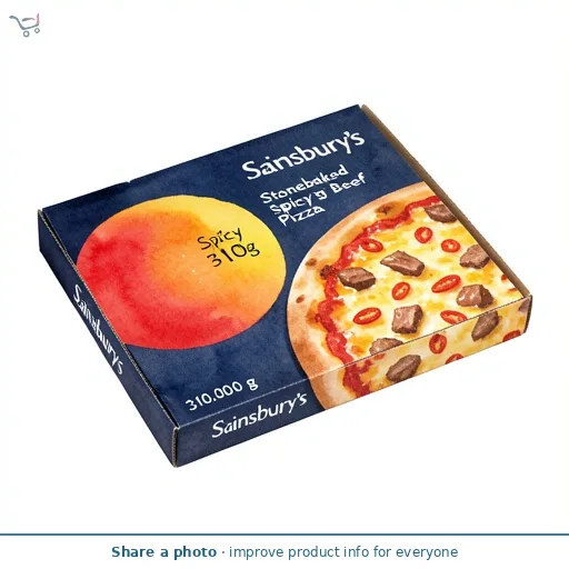 Sainsbury's Stonebaked 310g Spicy Beef Pizza
