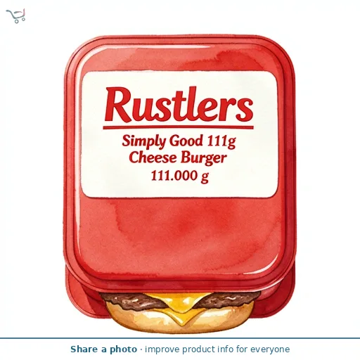Rustlers Simply Good 111g Cheese Burger