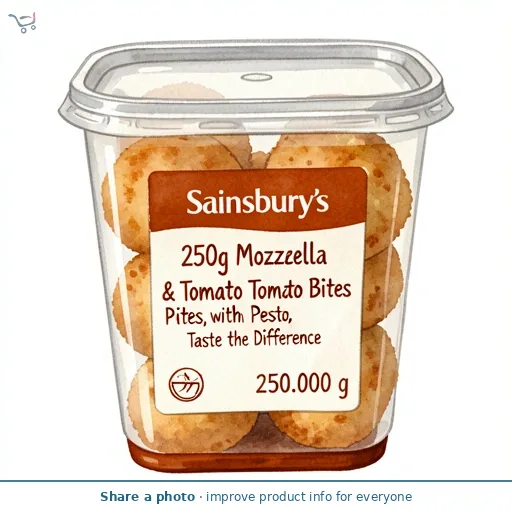 Sainsbury's 250g Mozzarella & Tomato Bites with Pesto, Taste the Difference
