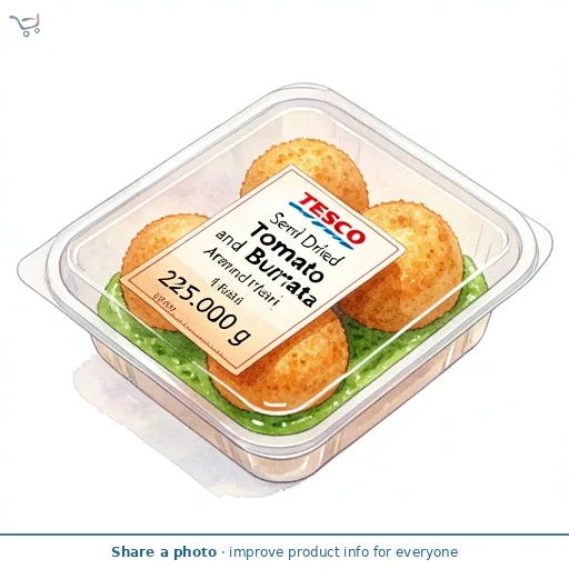Tesco Finest Semi Dried Tomato and Burrata Arancini with Basil Pesto 225g 