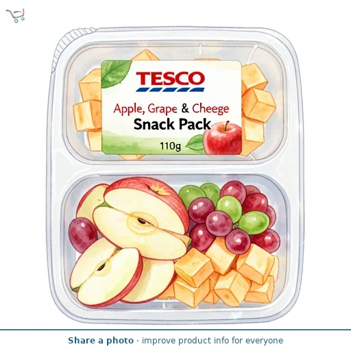 Tesco Apple, Grape & Cheese Snack Pack 110g