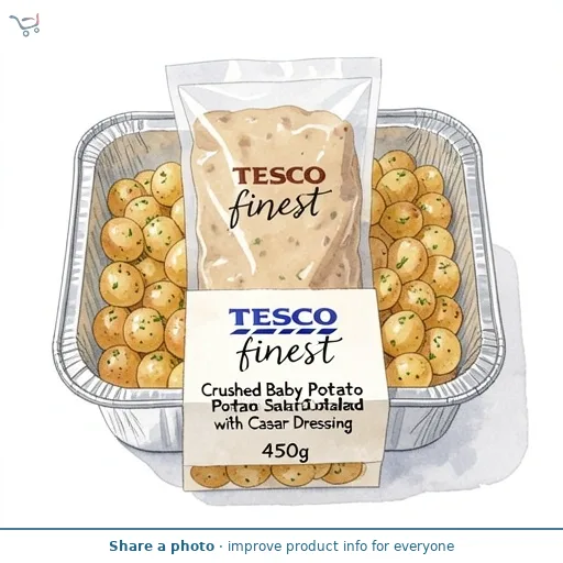 Tesco Finest Crushed Baby Potato Salad with Caesar Dressing 450g