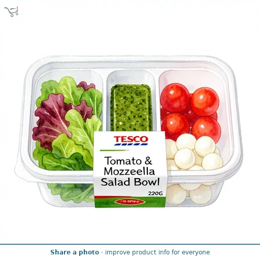 Tesco Tomato & Mozzarella Salad Bowl 220G