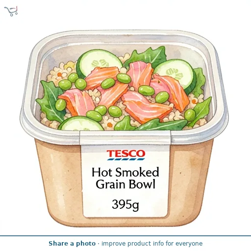Tesco Hot Smoked Salmon Grain Bowl 395g