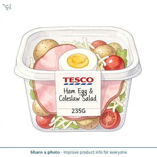 Tesco Ham Egg & Coleslaw Salad 235G
