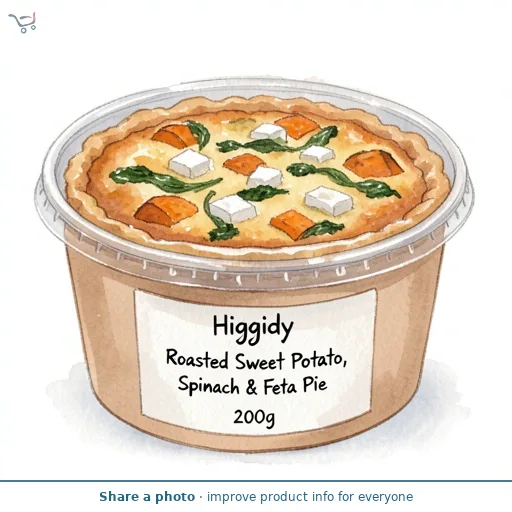 Higgidy Roasted Sweet Potato, Spinach & Feta Pie 200g