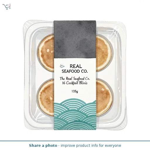 The Real Seafood Co. 16 Cocktail Blinis 135g