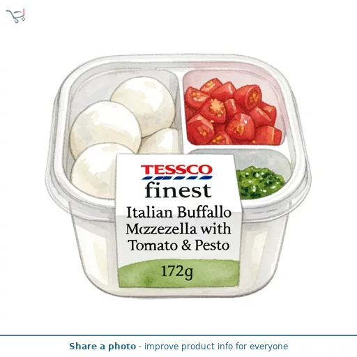 Tesco Finest Italian Buffalo Mozzarella with Tomato & Pesto 172g