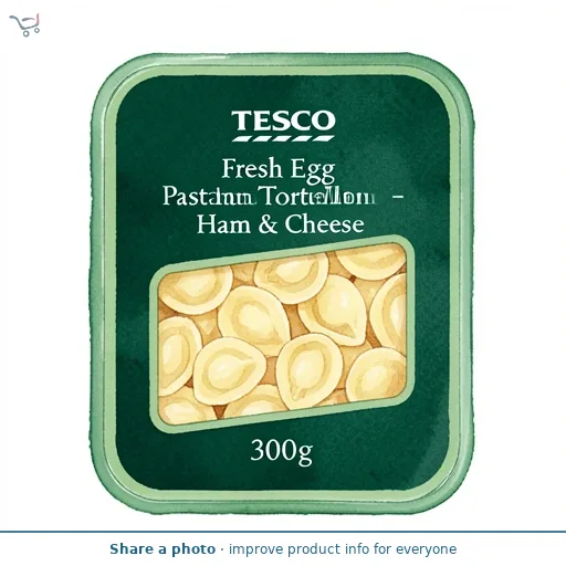 Tesco Fresh Egg Pasta Tortelloni - Ham & Cheese 300g