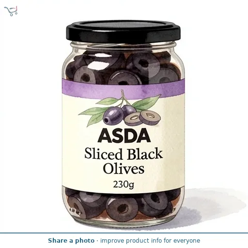 ASDA Sliced Black Olives 230g