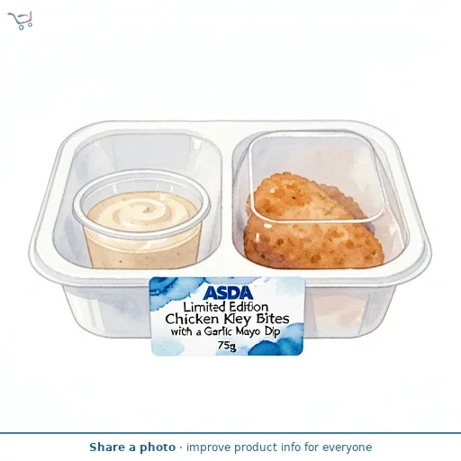 ASDA Limited Edition Chicken Kiev Bites with a Garlic Mayo Dip 75g