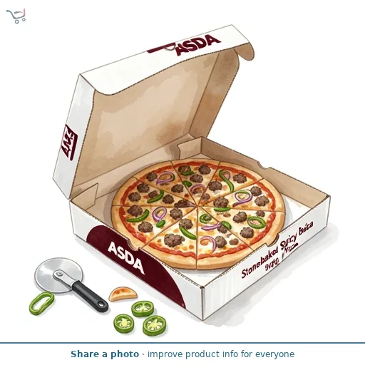 ASDA Stonebaked Spicy Beef Pizza 344g