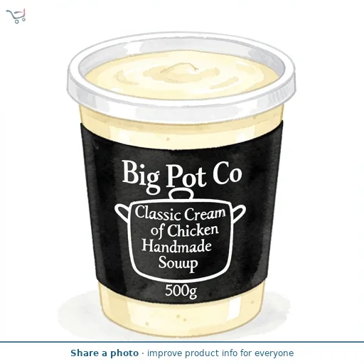 Big Pot Co Classic Cream of Chicken Handmade Soup 500g