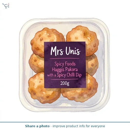 Mrs Unis Spicy Foods Haggis Pakora with a Spicy Chilli Dip 200g
