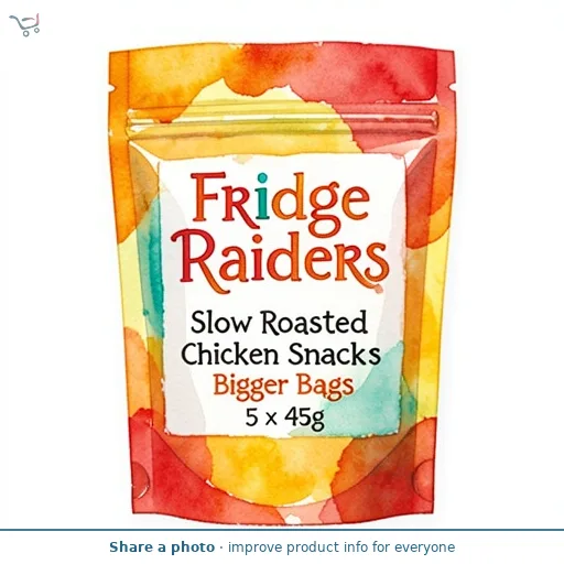 Fridge Raiders Slow Roasted Chicken Snack Bites Bigger Bags 5 x 45g