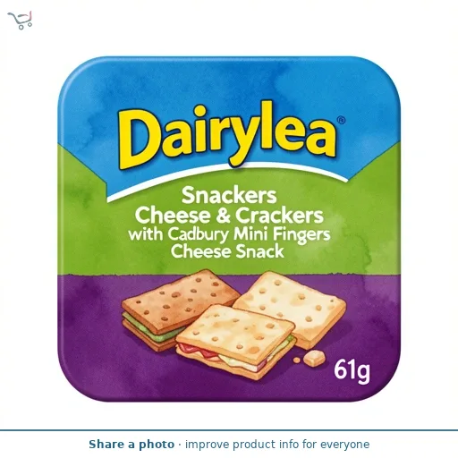 Dairylea Snackers Cheese & Crackers with Mini Cadbury Fingers Cheese Snack 61 g