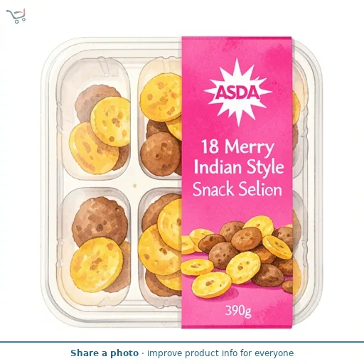 ASDA 18 Merry Piece Indian Style Snack Selection 390g