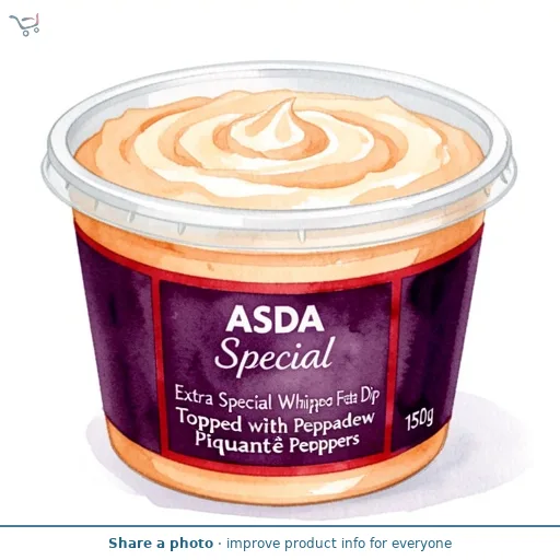 ASDA Extra Special Extra Special Whipped Feta Dip Topped with Peppadew PiquantÃ© Peppers 150g