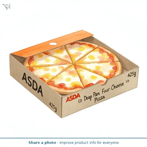 ASDA Deep Pan Four Cheese Pizza 425g