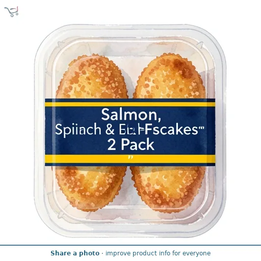 Salmon, Spinach & Lemon Fishcakes 2 Pack