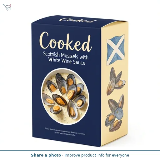 Cooked Scottish Mussels with White Wine Sauce