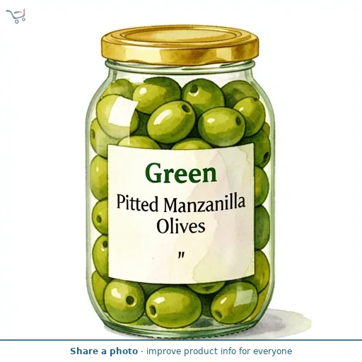 Green Pitted Manzanilla Olives